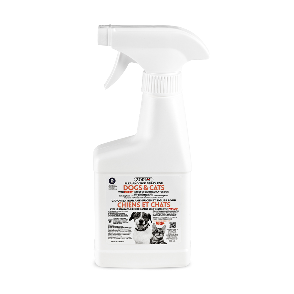ZODIAC Flea N Tick Spray for Dogs and Cats 236mL_FRONT NO BG Medium