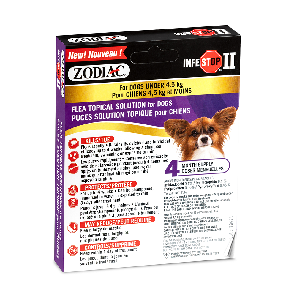Zodiac Infestop II Flea Topical Solution for Dogs Under 45kg_FRONT NO BG Medium