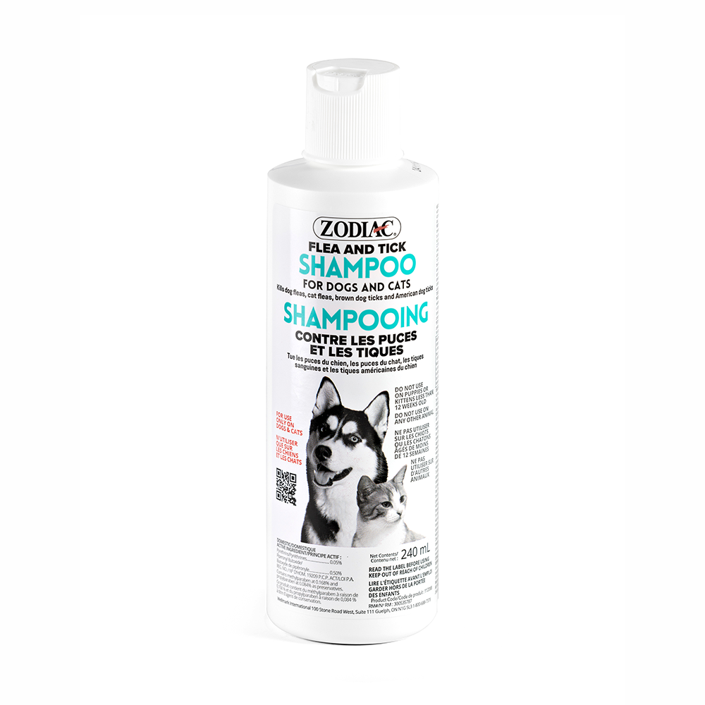 ZODIAC Flea N Tick Shampoo for Dogs and Cats 240 mL_FRONT NO BG Medium