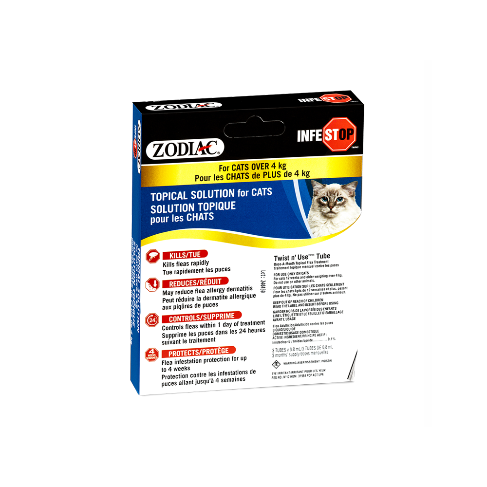 Zodiac Infestop Flea Topical Solution for Cats OVER 4kg_FRONT NO BG Medium