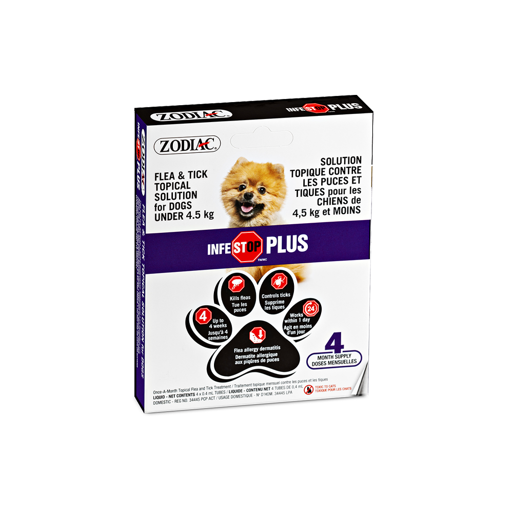 Zodiac Infestop PLUS Flea N Tick Topical Solution for Dogs 45kg and Under_FRONT NO BG Medium Medium