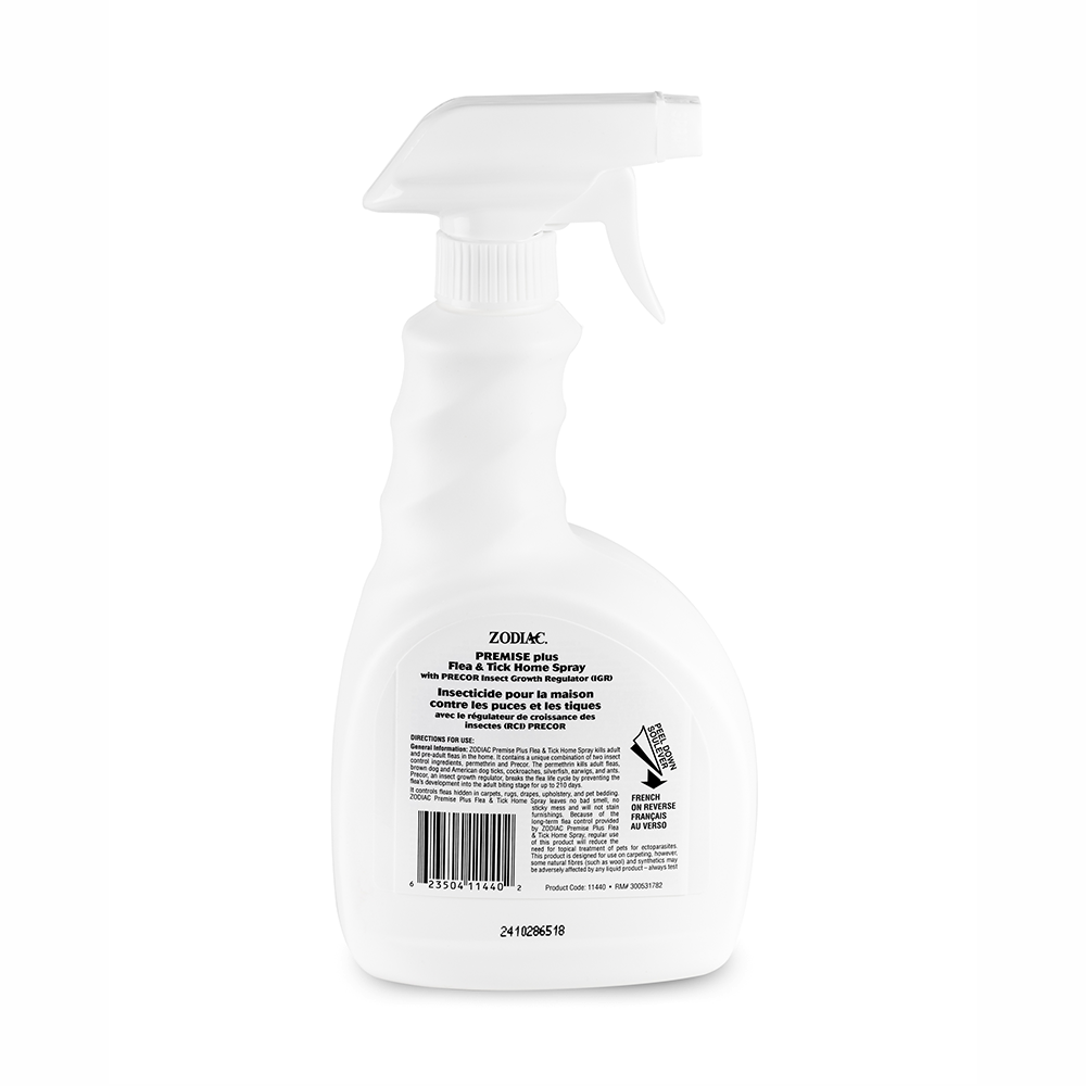 ZODIAC Premise PLUS Flea N Tick Home Spray 710mL_BACK NO BG Medium